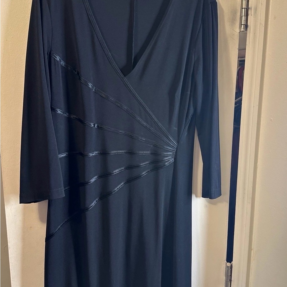 Connected Apparel Black Long Sleeve Dress XL